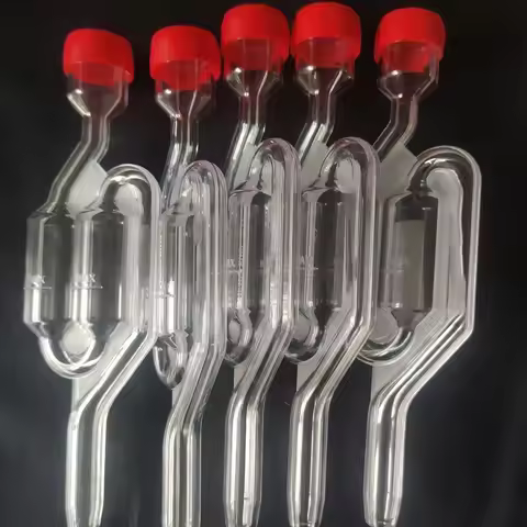 S-Shape Airlocks ,Homebrew Bubble Airlock Carboys Stopper & Fermenter Seal Valve with Food Grade Gro