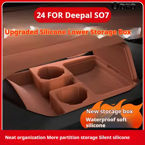 Silicone Storage Box For Deepal SO7 Center Console under Layer Modification Special Car Interior Acc