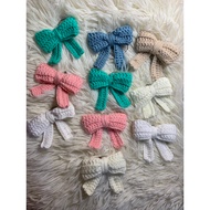 Keychain Bow Ribbon Coquette Crochet