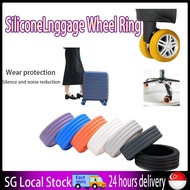 🇸🇬 [In Stock]8Pcs Rubber Ring Flexible Luggage Wheel Ring Elastic Diameter 42 mm Thick Flat Wheel Hoops Luggage Wheel