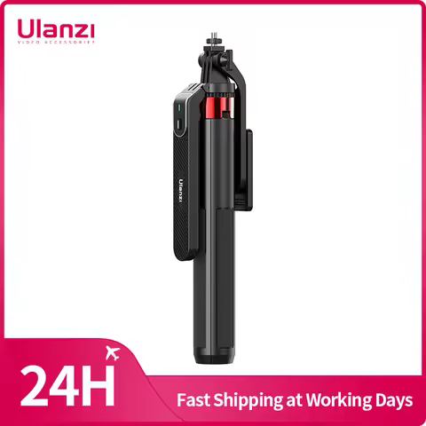 Ulanzi MA09 Smartphone Tripod Bluetooth Selfie Stick Desktop Tripod for iPhone 12 13 14 GoPro Card C