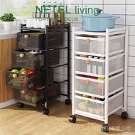 【New product】NETEL Kitchen Rack Corner Storage Rack Kitchen Trolley Cabinet Unber Sink Racks Multi-L