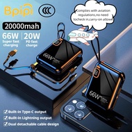 【CCC Certified】66W SUPER FAST CHARGING POWER BANK 10000-20000 MAH LARGE CAPACITY PORTABLE CHARGER