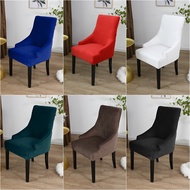 Nordic Sloping Chair Cover High Back Armchair Cover Stretch Accent Dining Chair Covers Seat Slipcover Office Hotel Home Party