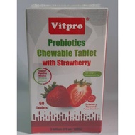 Vitpro Probiotics Chewable Tablet with Strawberry (60 tablets)