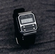 消費券精選 CASIO VINTAGE 電子風  A100WEL-1a 鋼面皮帶 黑銀。正品正貨有保養。