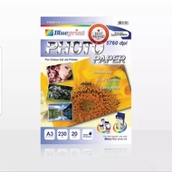 A3 GLOSSY PHOTO PAPER 230 GSM / A3 BLUEPRINT PAPER