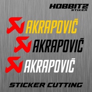 Sticker CUTTING AKRAPOVIC Reflective STICKER Variations Of Car Motorcycle LAPTOP Helmet Waterproof