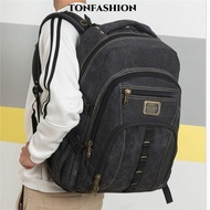 TONFASHION Travel Backpack, Wear-Resistant 50L Men Shoulders Bag,  Thickened Large Capacity Heavy Du
