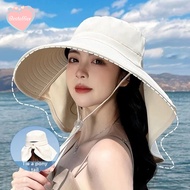 [BF] Sun Protection Hat Anti-UV Face-covering Shawl Hat Windproof Fisherman Hat Beach Hat BF UV Hat 