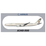 R RBF ETIHAD A340-500 20X8.8CM STICKER S-R-A345-EY