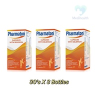 [EXP:10/25]PHARMATON CAPSULES WITH SELENIUM 30'S x 3 BOTTLES