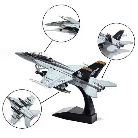 Simulation Scale F-14 AH-64 A10 F35 F22 F-18 Super Hornet Fighter Jet Die-cast Aircraft Assembly Pla