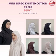 Dauky Mini Bergo Knitted Cotton Hijab instant sport active wear Muslimah Sports Wear