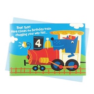 火車嘟嘟向前奔馳－4歲生日【Hallmark-卡片 生日祝福】