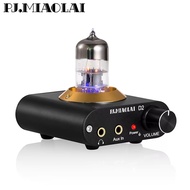 PJ.MIAOLAI D2 Tube Preamplifier HiFi 6N3 Tube Headphone Amplifier NE5532P Op Amp Mini Digital Preamp