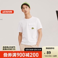 彪马（PUMA） 官方夏季 男子休闲印花口袋短袖T恤 CAMPING 537384 白-02 L(180/100A)