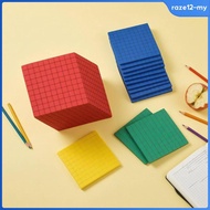 [RazecaMY] Adhesive Base Ten Blocks Grid Pattern Place Value Manipulative Set School Supply Classroo