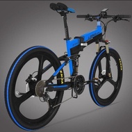 Sepeda lipat listrik electric lankeleisi xt750 elite elektrik biru