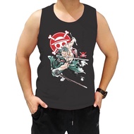 Distro T-shirt Cool Men's Distro SINGLET shirt Cool Men's Distro T-shirt/ ZORO DTF SINGLET shirt/ Di