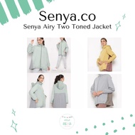 SENYA JACKET WINDBREAKER JACKET SENYA AIRY TWO TONED SENYA MACAROON