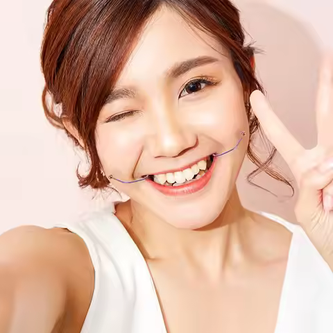 2Pcs Dimple Trainer Face Muscle Exerciser Smile Trainer Facial Dimple Maker Natural Dimples Develope