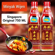 Minyak Wijen / Pure White Sesame Oil Chee Seng Pagoda Produk Singapore Original 750 ML