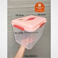 Food box with handle, convenient anti-tea silicone gasket 6628 products