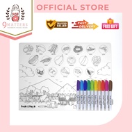 Doodle & Play Bahay Kubo LARGE SET Reusable Coloring Mat