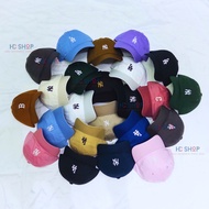 [Genuine] MLB hat/cap with small logo NY, LA, BOSTON, full embroidery, unisex, soft form, paper nota