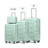 [รับประกัน5ปี] SeaChoice กระเป๋าเดินทางล้อลาก luggage bag suitcase 13/20/24/28 นิ้ว วัสดุPC 8 ล้อ หมุนได้ 360 องศา รุ่นซิปYKK  ตัวล็อคTSA น้ำหนักเบา กันน้ำ