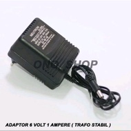 Adapter 6 volt 1A Heavy Stable