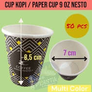 COFFEE CUP / Paper Cup 6.5 Oz, 8 Oz & 9 Oz | WMP & NESTO (50 CUPS)