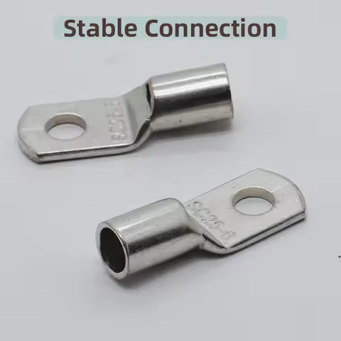 5/50PCS Tinned Copper Wire Lugs ,SC25-6 SC25-8 SC25-10 SC25-12 Heavy Duty Battery Cable Lugs 4AWG,Ba