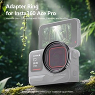BGNING Universal 49mm CPL / UV / ND8 ND64 ND1000 Lens Filter & 49mm Filter Adapter Ring For Insta360