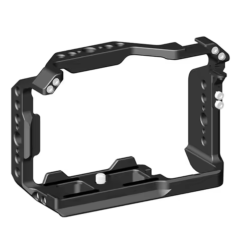 ZV-E10 II Camera Cage with Cold Shoe Wooden Handle Grip Quick Release L Plate For Sony ZVE10II Video