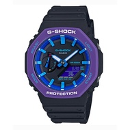 G Shock GA2100 Retro Black Purple gshock ga2100 ungu hitam jam tangan gshock tmj