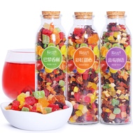 陌上花开 巴黎香榭花果茶水果茶 网红果粒茶组合花茶包新鲜果片干手工洛神花果茶泡水喝的3罐装共540g