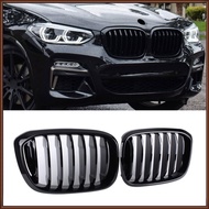 Jaz 1 Pair Car Front Kidney Grille Replacement Parts Compatible For Bmw X3 G01 X4 G02 2018-2021 Modified Accessories