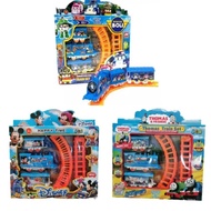 TRAIN TRACK BUILD PLAY SET TOY / TRAIN TRACK SET / CARTOON TRAIN TRACK SET FOR KIDS /