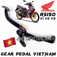[ VIETNAM GEAR PEDAL BLACK ] HONDA RS150 V1 V2 V3 RS RS150R HITAM PEMIJAK KAKI RACING ALLOY RUBBER G