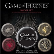 冰與火之歌:權力遊戲 Game of Thrones (四大家族) – 進口徽章