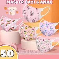 New masker bayi duckbill 50 pcs / masker anak duckbill 3ply 50 pcs