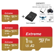 Extreme Micro SD Card 32GB 64GB Memory Card 128GB  A2  Micro SD 256GB 512GB 1TB TF/SD Card Class 10 