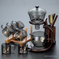 Glass Automatic Tea Set Household Magnetic Lazy Make Tea Thickened Anti-Scalding Kung Fu Teapot Teac