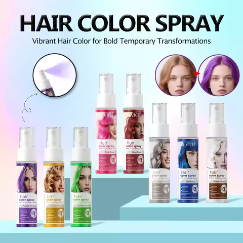 Hair Dyeing Spray Colorful Temporary Hair Color Spray Washable Hair Dye for Halloween Party Costume 