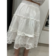 90-140 (502) Fei 2026 Spring Summer Perfume Nana 50261 Car Fungus Edge Cake Skirt [Do Not Use Discou