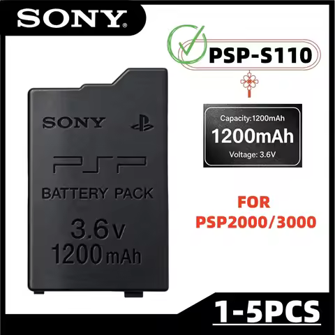 SONY PSP-S110 For PSP 2000/3000 1200mAh Rechargeable Lithium Battery Pack for PSP 1000 PSP-S110 1200