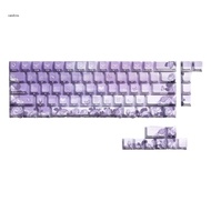 iny 64 74Key Keycaps Set Side Print Backlit Keycaps Roses for 60 61 63 64 65 68