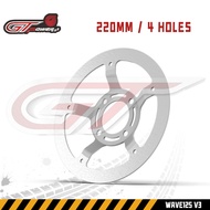 BUTA DISC XRM110 / WAVE125 / XRM125 / RS125 BOWL 220MM 4 HOLES 3.5MM / Bowl Lighten Disc Made In Tha